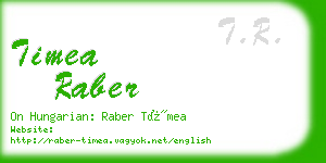 timea raber business card